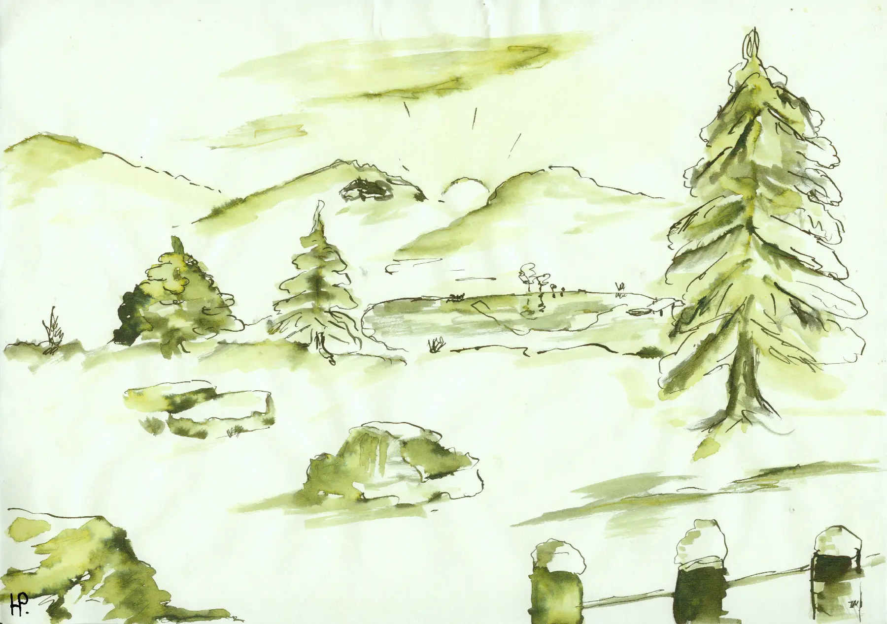 Ögemälde – Landschaften