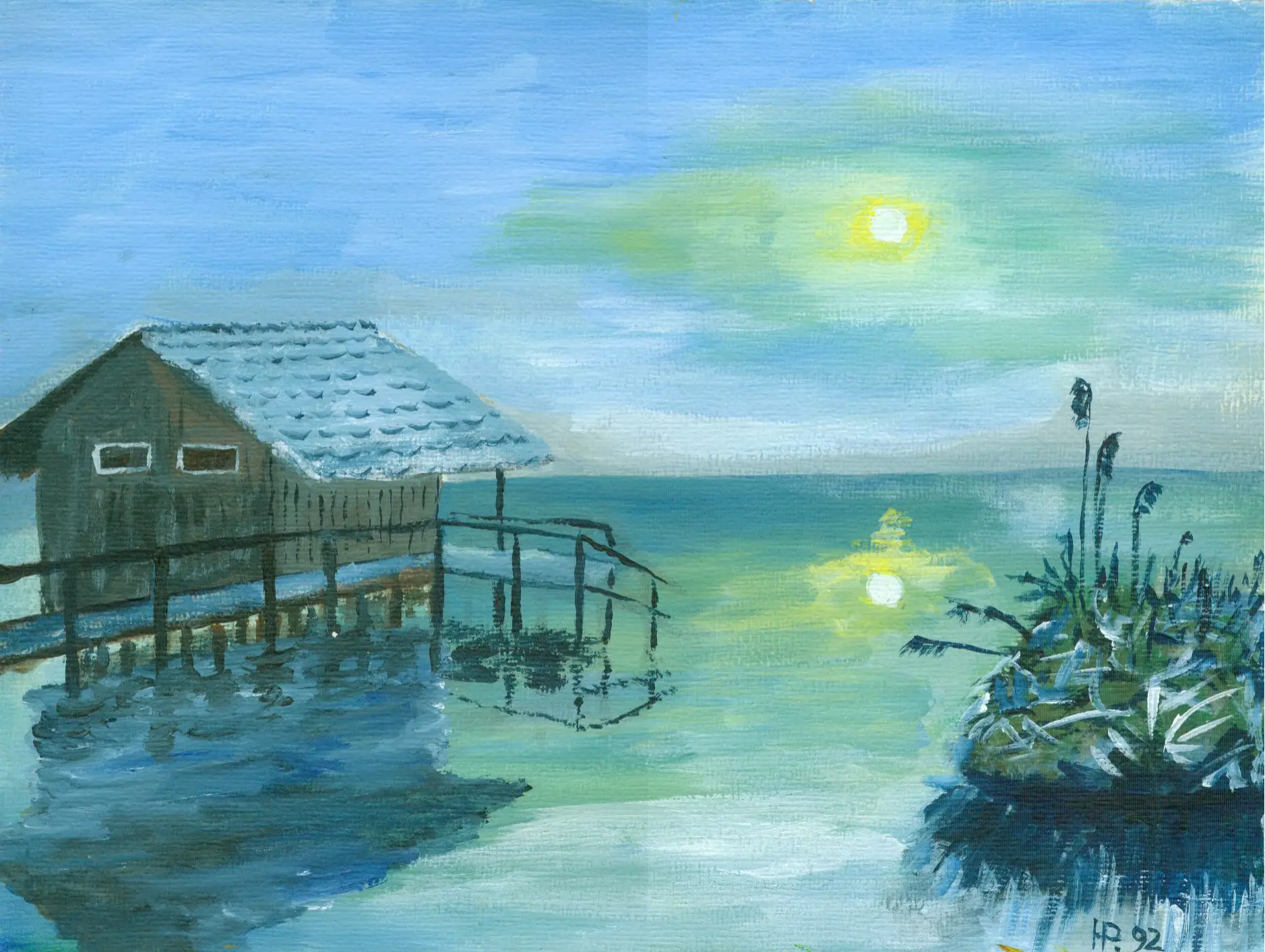 Nachts am See
